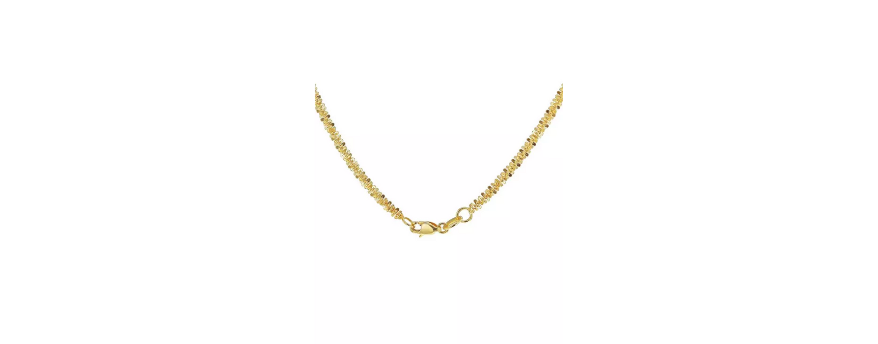 Sterling Silver Yellow Gold Plated 025 Tocalle Chain