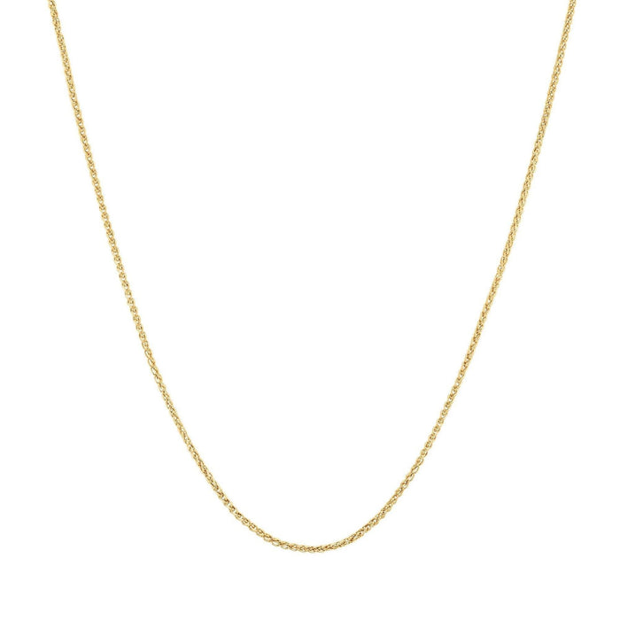 Sterling Silver Yellow Gold Plated Spiga Chain